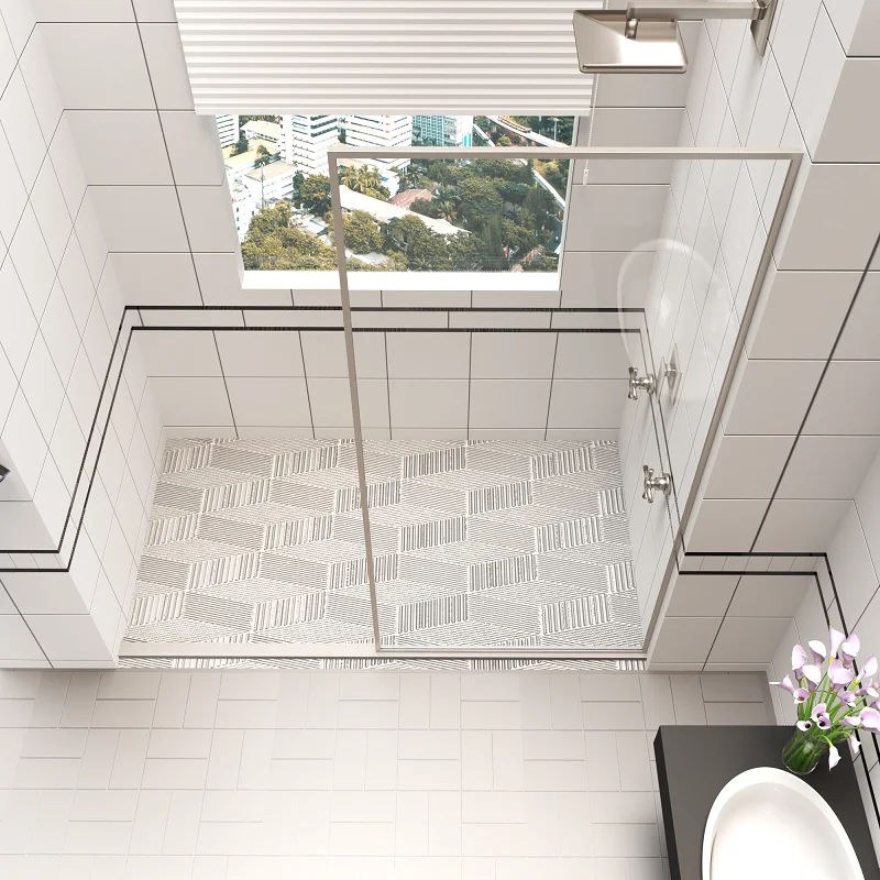 Wholesale Luxury Walk In Shower Room Indoor Quick Step Shower Screen Plexiglass Bathroom Shower Doors