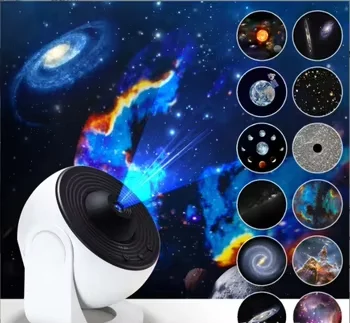 360 Вращающийся потолочный ночник со звездным небом светодиодный Звездный проектор Галактический свет