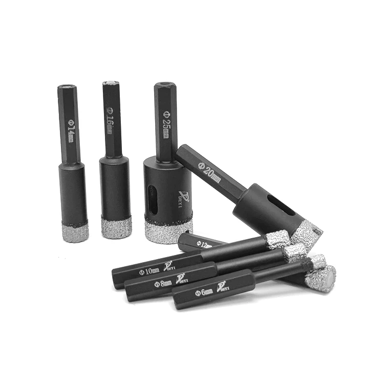 power tool diamond brazed core drilling bits connect concrete dry cut drilling bit tiles hole cutter granite tools supplie