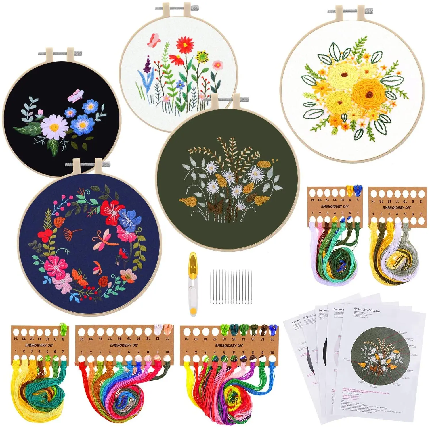 New arrivals embroidery material package DIY handmade European embroidery start kit