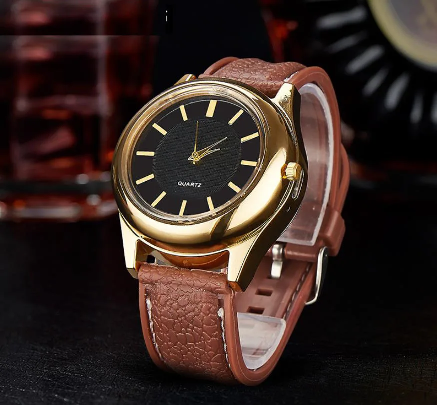 Usb Charging Lighter Smart Watch Lighter Cigarette for men Wristwatch gift Electronic USB lighter watch