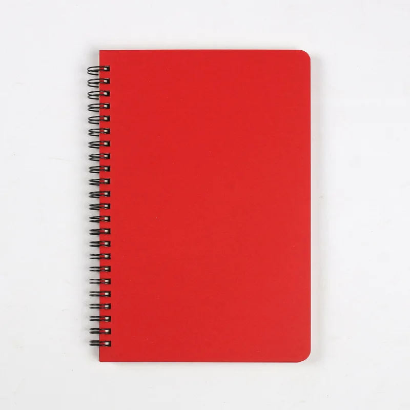 Wholesale A5 B5 spiral notebook paper cover color custom logo notebook 60 sheets lined pages spiral notebook for students