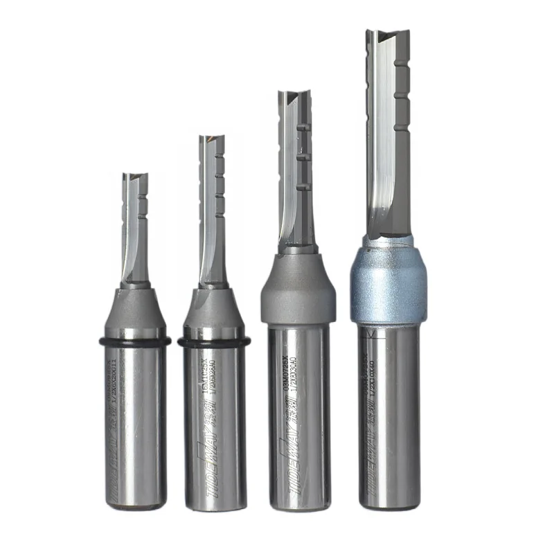 Wholesale Tideway 6 in 1 Multifunction Solid Carbide 3 Flutes Mortising Straight CNC Router Bit for woodworking
