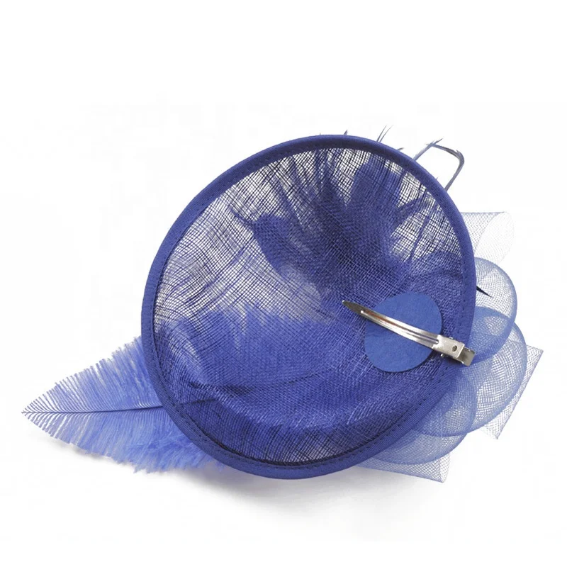 2024 Fashion Western-Style Feather Party Ladies Fascinator Church Wedding Hats For Women Dress Wholesale