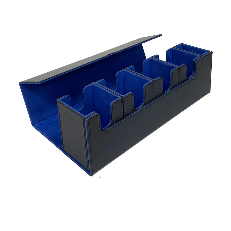 Yu-Gi-Oh! Card Deck Box With Dice Tray 5-In-1Pu Leather Card Holder Fashion Strong Magnetic Closure Hold 400+ Sleeveless Card