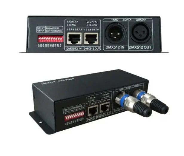  Цифровой дисплей 12 В 24 3CH DMX512 Контроллер DMX декодер для RGB светодиодной