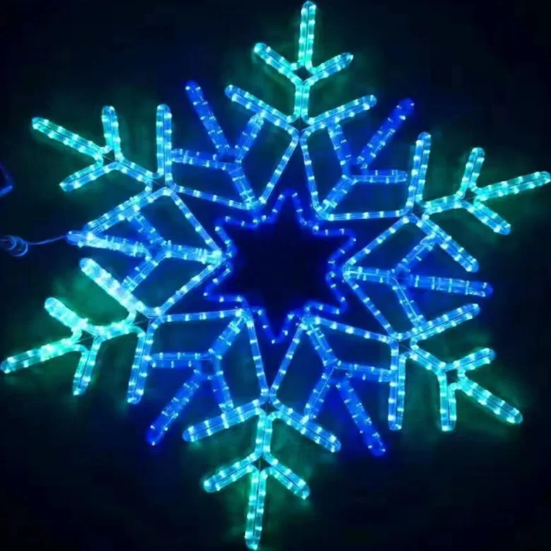 outdoor decorative  light Easter Christmas  street decoration waterproof LED snowflake Motif Lights