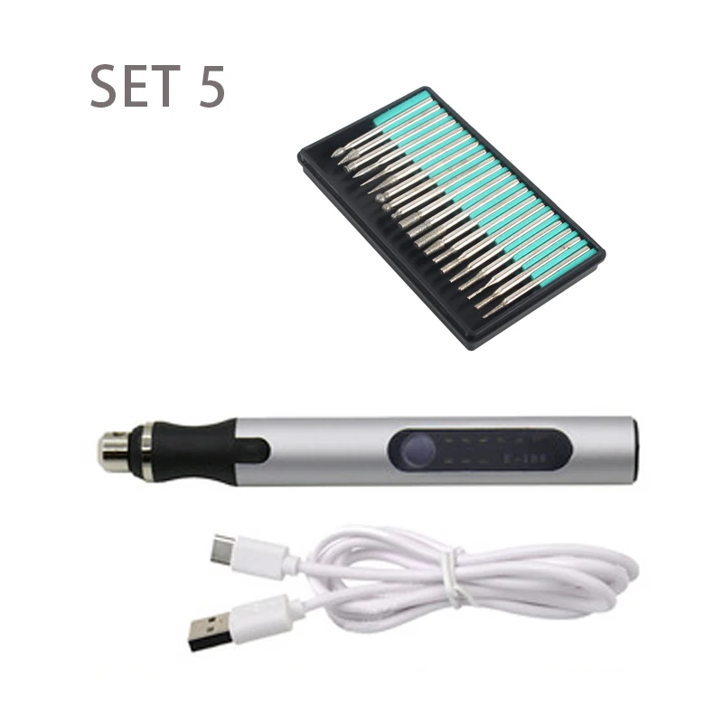 Rechargeable Cordless Electric Micro DIY Pen Engraving Tool Kit for Metal Glass Ceramic Plastic Wood Jewelry Mini DIY 10W