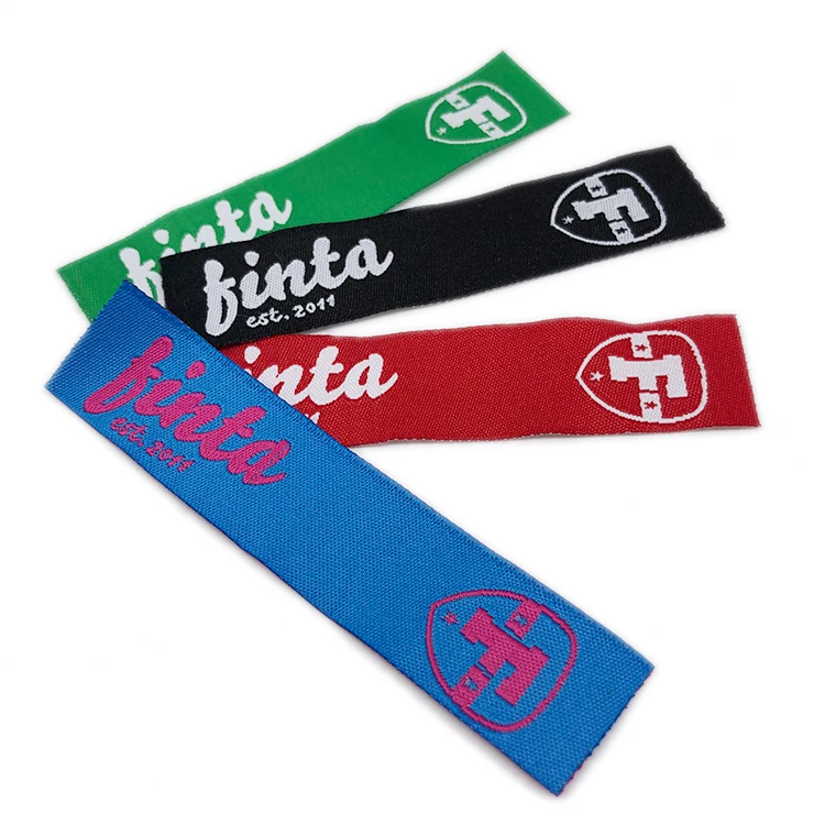 High Quality Garment Main Woven Labels for Clothing Woven Label Emblems Soft Woven Label