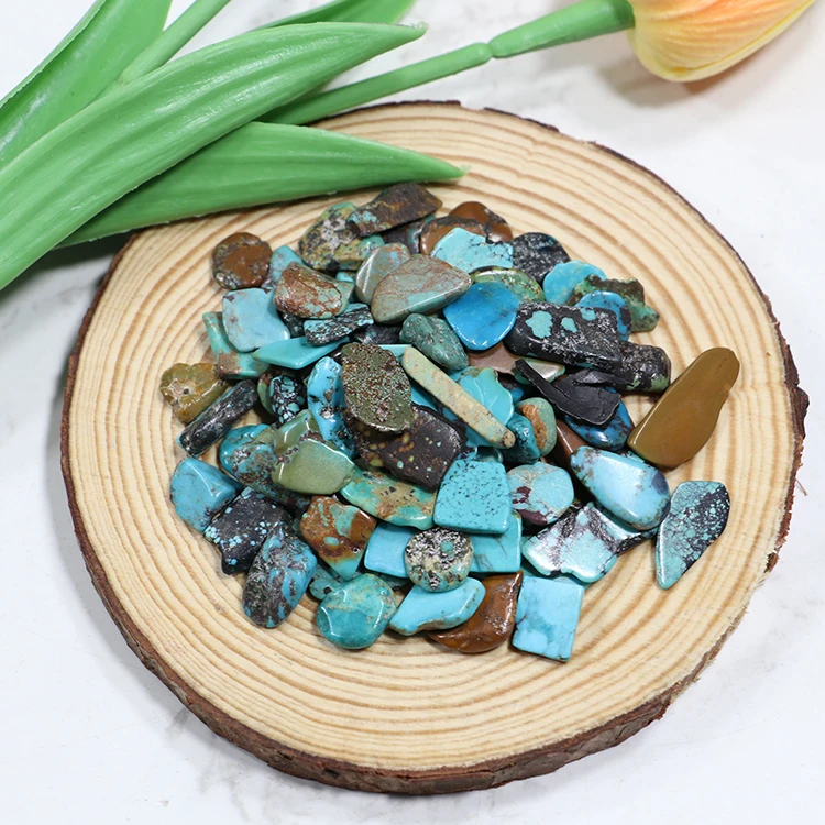 9-12mm Turquoise Crystal Chips Turquoise Crystal tumble Stone For Wholesale