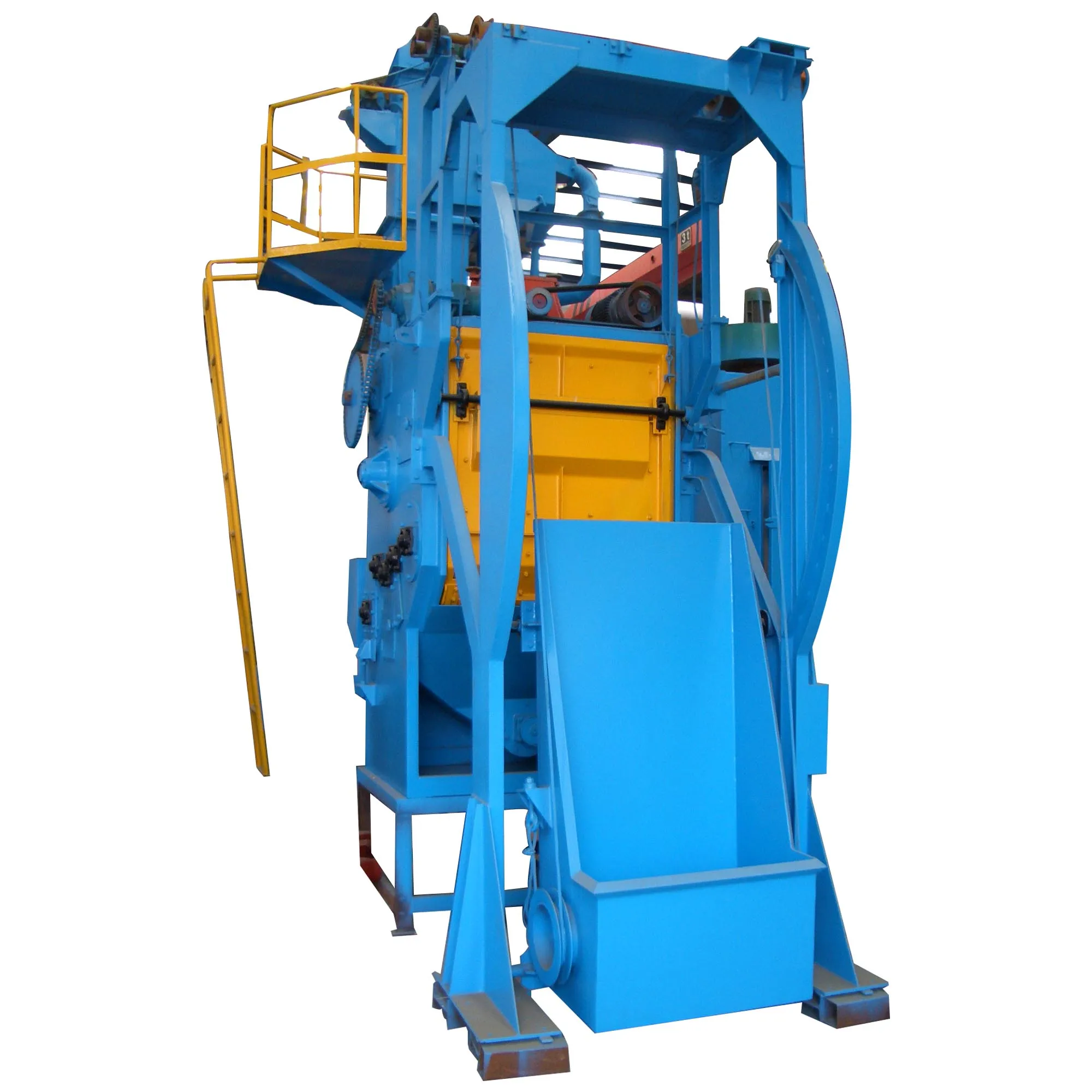Q3210 Auto Loading And Unloading Crawler Belt Shot Blasting Machine Tumble  belt type shot blasting machine