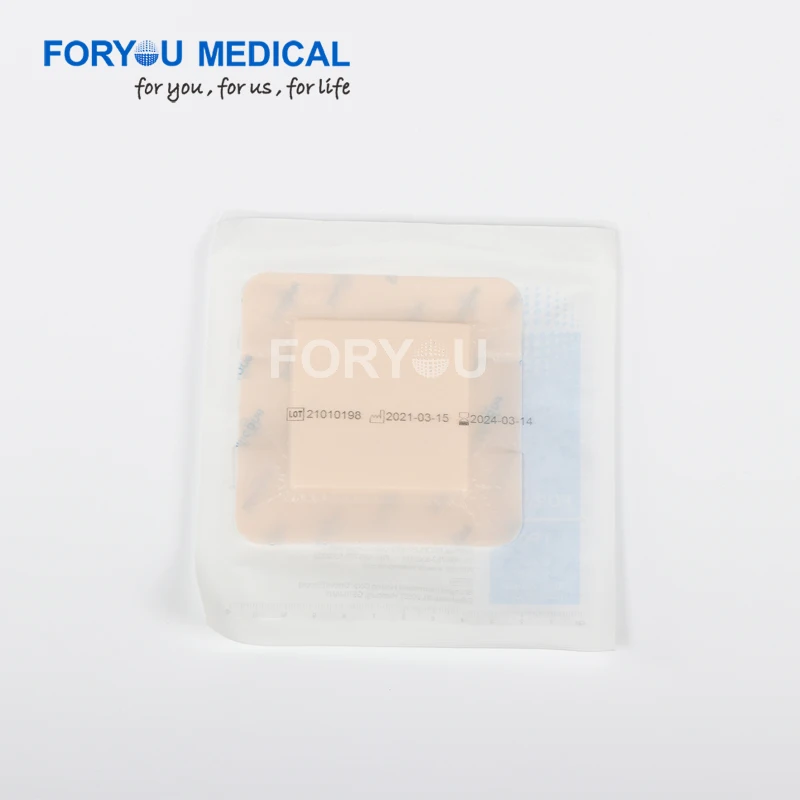 Wholesale 3 Years Heel Soft Wound Care Adhesive Border Silicone Foam Dressing