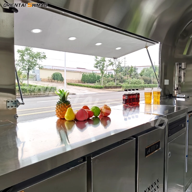 Oriental shimao mobile street fast food vending trailer food truck