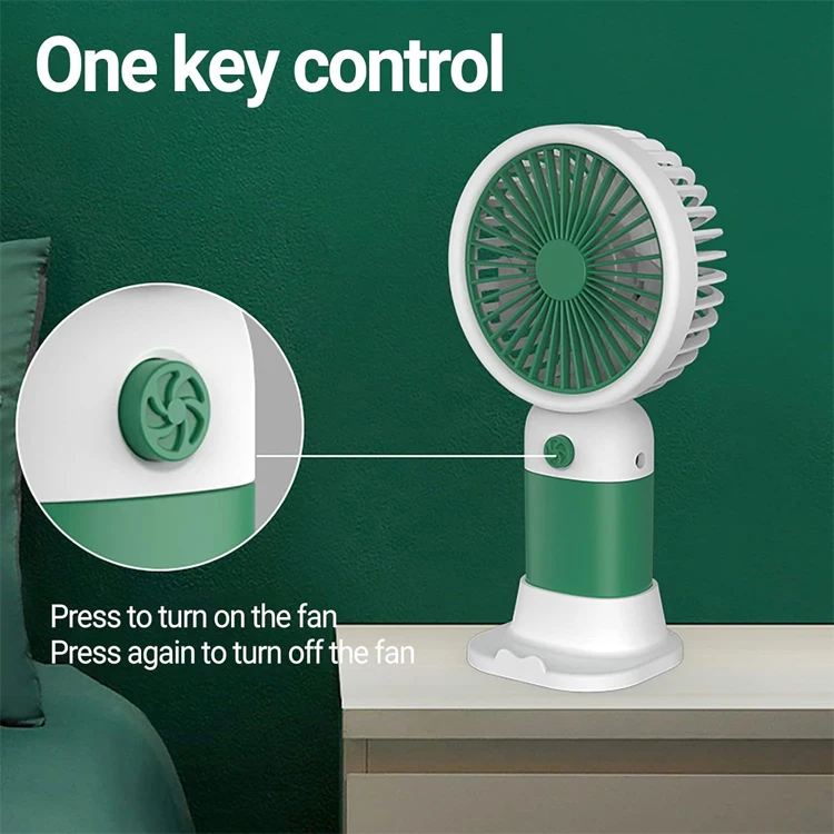 Cute Mini Fan Kawaii Hand Fan Portable Desk Fan Rechargeable Summer Fruit Phone Rack For Women Air Cooler Mini-Ventilator