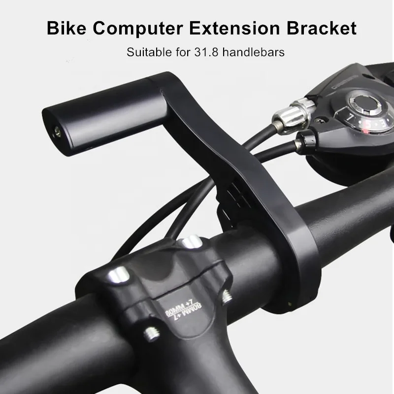 Bike Computer Handlebar Mount Holder Bicycle Speedometer Support Bracket Extender Extension Cycling Odometer Stand 31.8m