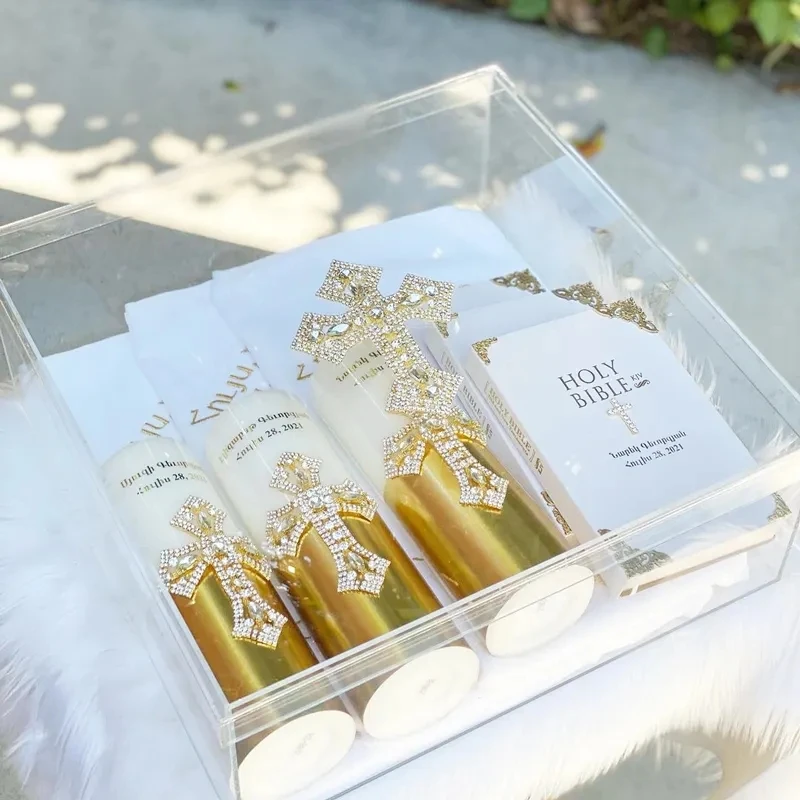 Custom Acrylic Gift Box With Lid/acrylic Clear Gift Box/plexiglass Gift Box