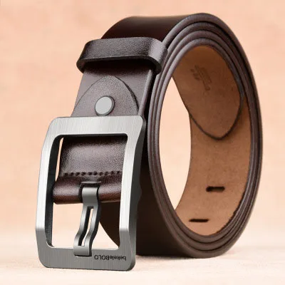Men leather leather leather belt men belt needle buckle belt manufacturers direct sale