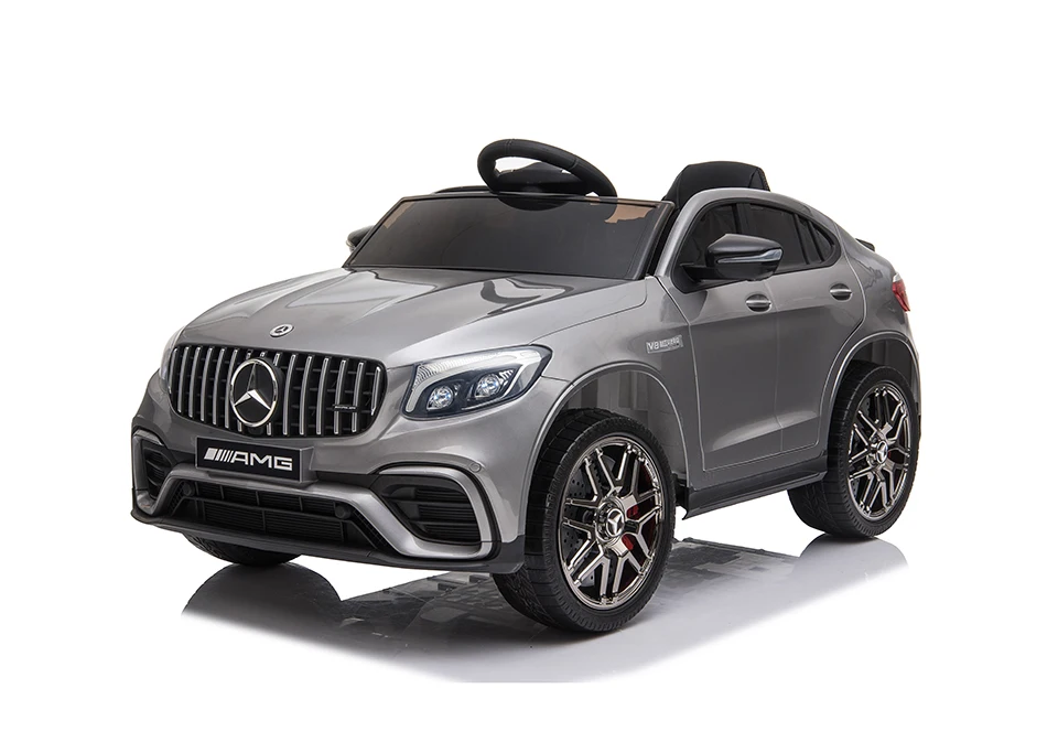 Licensed Mercedes-AMG GLC 63 S COUPE 2.4g Remote Control Ride-on Car Unisex Bluetooth USB Jack Adjustable Central Control Pedal