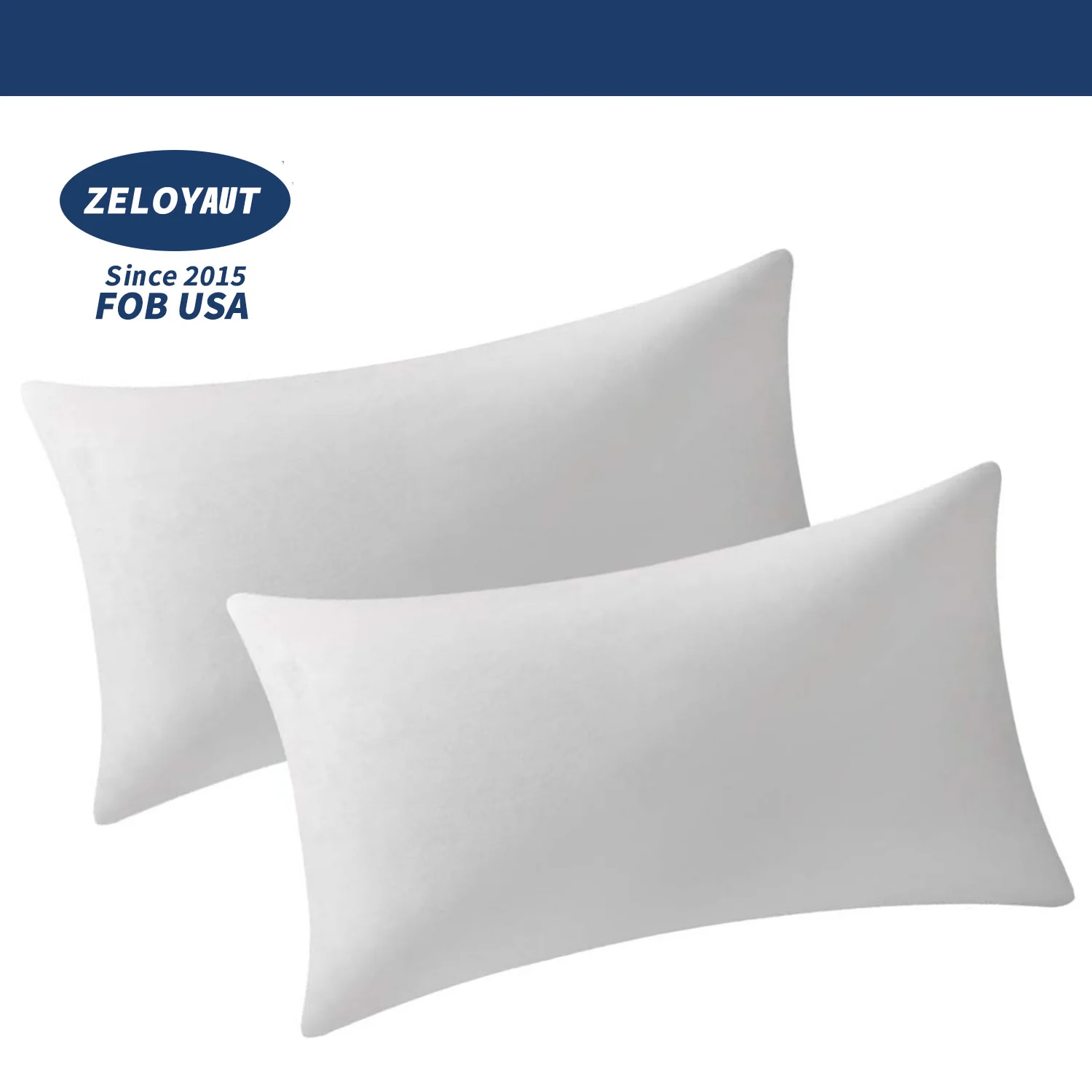 ZELOYAUT, wholesale sublimation blanks,  white rectangle pillowcover 30*50cm, 100%polyester short plush, sublimation pillow case