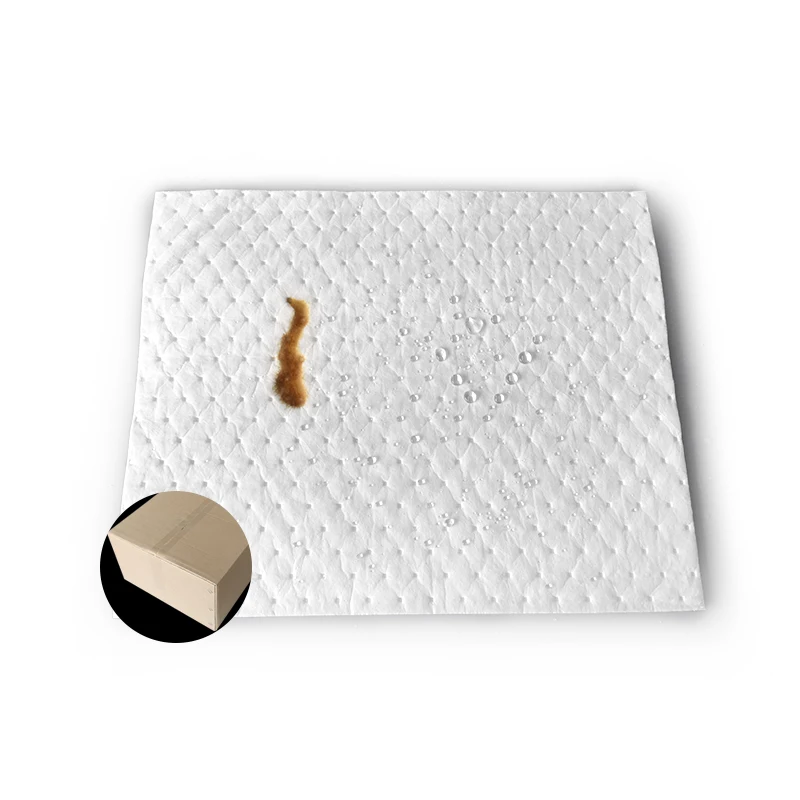 Hot selling white color dimpled perforated absorbent pad