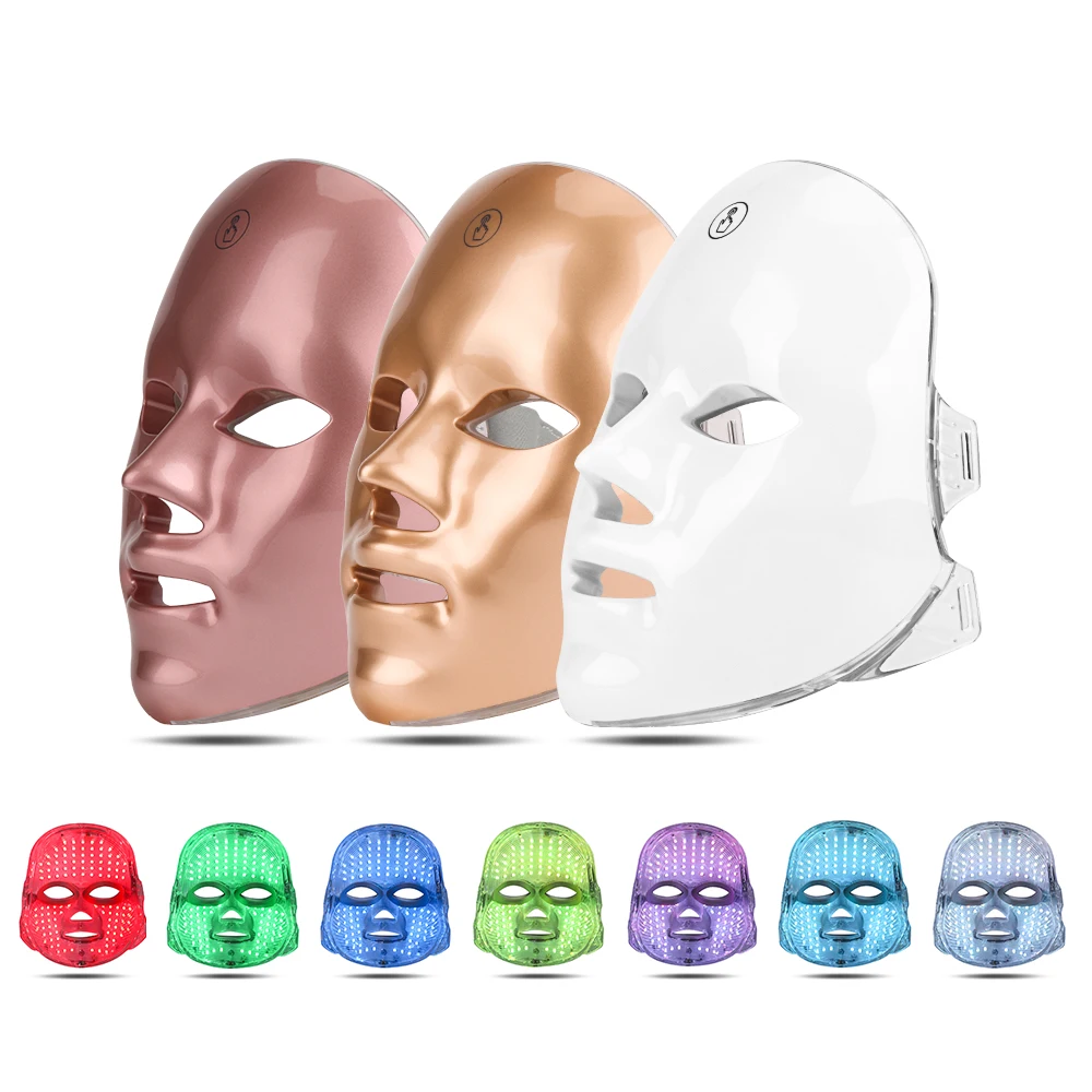 Factory Supply Led Face Mask Therapy Led Face Maskss Beauty Rose Gold Led Face Mask