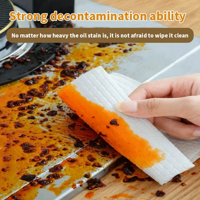 wholesale Reusable Kitchen Paper Towel kitchen Cleaning Disposable Towel Roll Cleaning Wiping Rags Dishcloth Towel