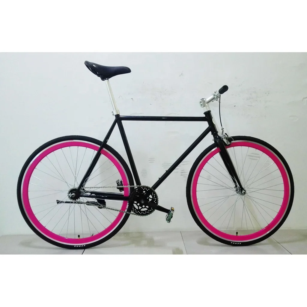 700C white Fixed gear bicycle steel bike 700C fixed gear bike