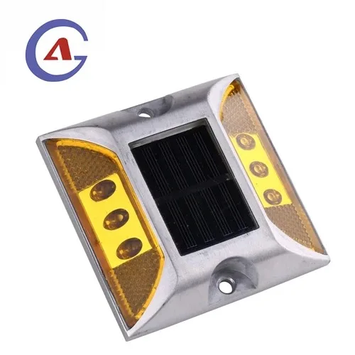 Flashing Light Led Driveway Markers Solar Aluminum Reflective Road Stud
