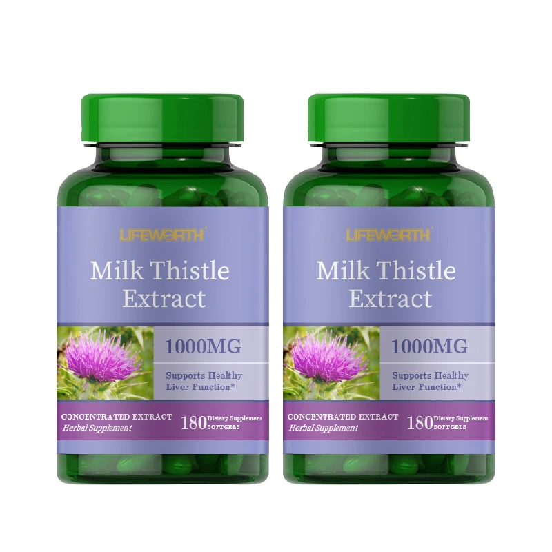 Lifeworth Wholesale Puritans Pride Milk Thistle 4:1 Extract 1000 Mg (Silymarin) Softgels 90 capsules