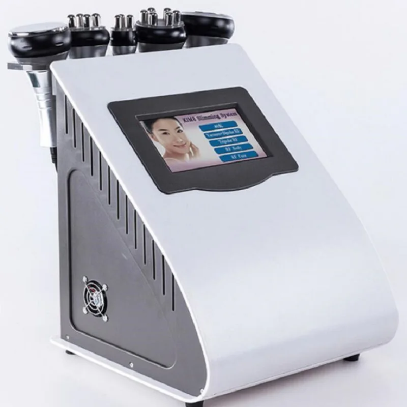 
5in1 Ultrasonic Liposuction 40K Cavitation Vacuum Multipolar bipolor RF laser Slimming RF Beauty 40k cavitation slimming machine 