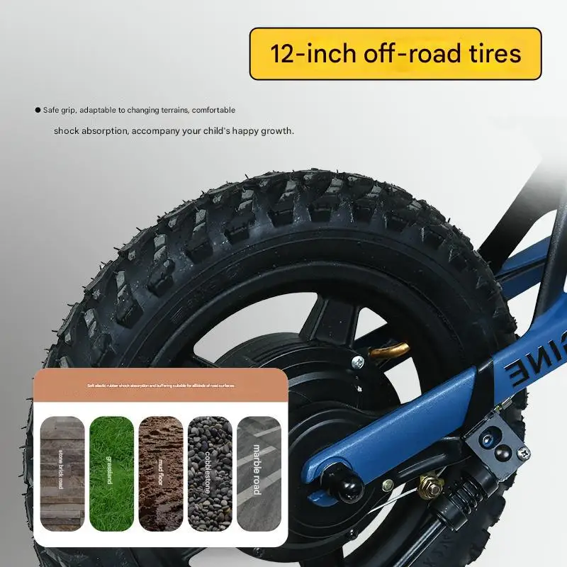 Kids Balance Bike 12 Inch Scooter Bike 150w24v Lithium Battery Mini Electric Electric Dirt Bike for Kids