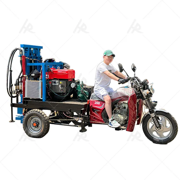 Hongrun Cool 22HP дизельный мотоцикл буровая установка для 150 м хорошая машина