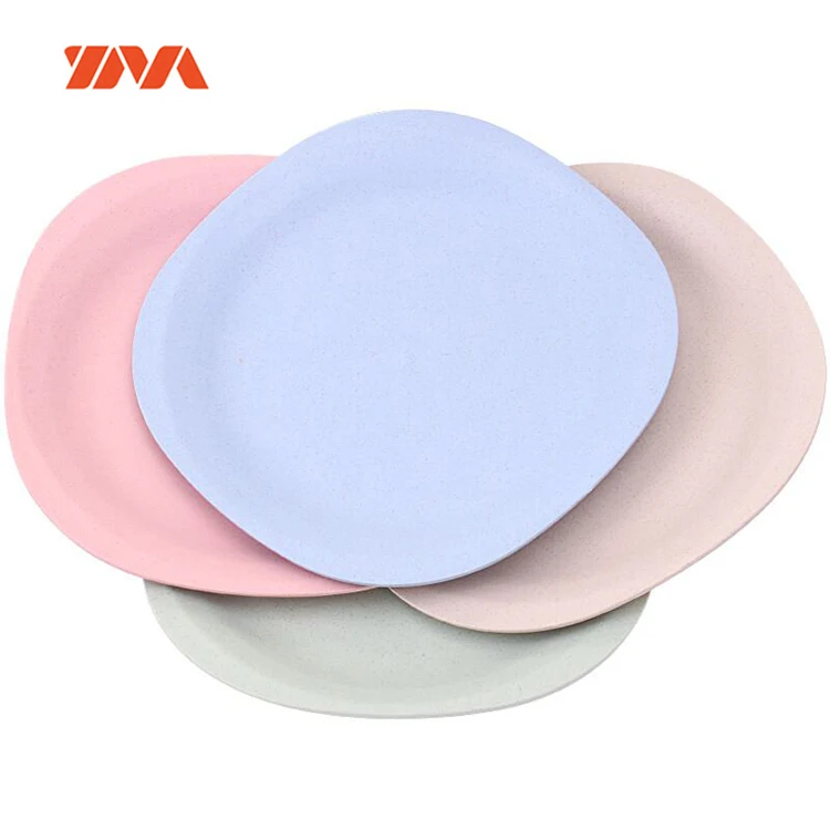 Wheat Straw creative square plate fruit snack plate melon seeds dried fruit dish plate