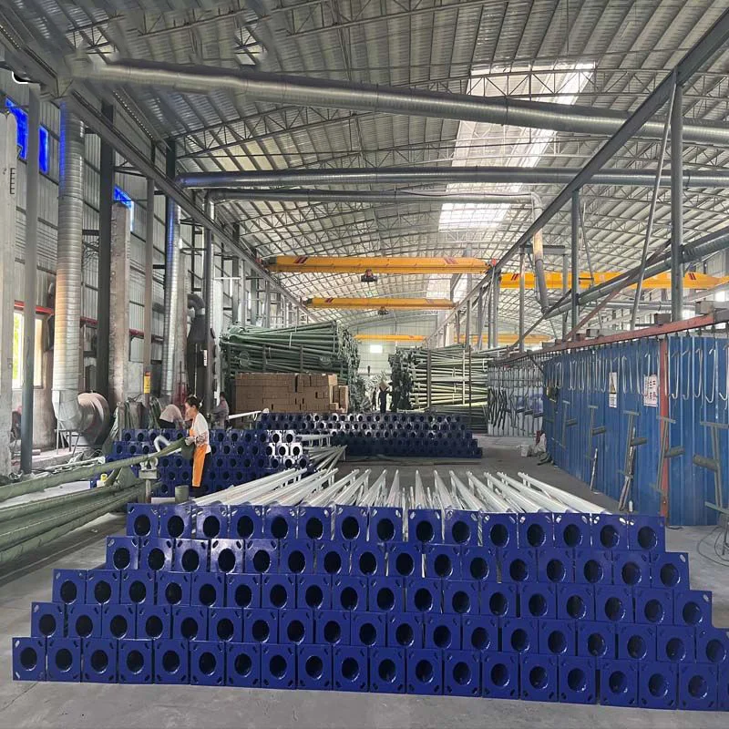 Spot road light pole LED4/5/6/8 m self-bending A-word conch arm street lamp rural community square road light pole