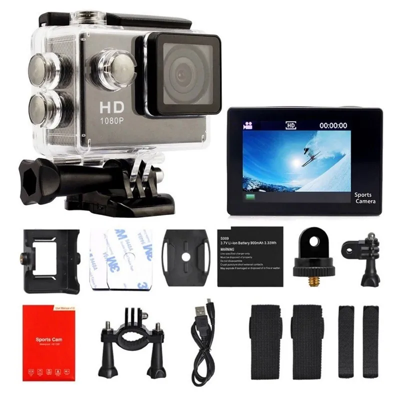 Low-priced goods mini small car video camera 30 meters underwater camera lithium battery HD action & sports camera