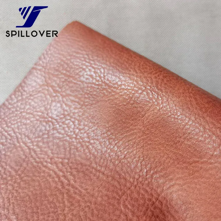 Vintage Litchi Grain Pattern leather Water-Based Leather Pu leather for shoes, boots etc.