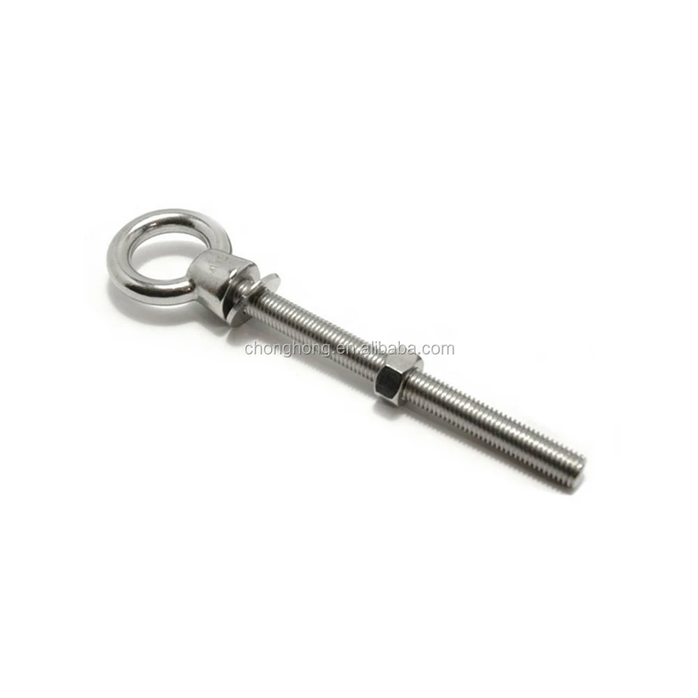 High Quality M6 M8 M10 M12 Lifting Eye Bolt/Shoulder Eye Bolt High Polished Stainless Steel AISI316 Eye Bolt with Collar