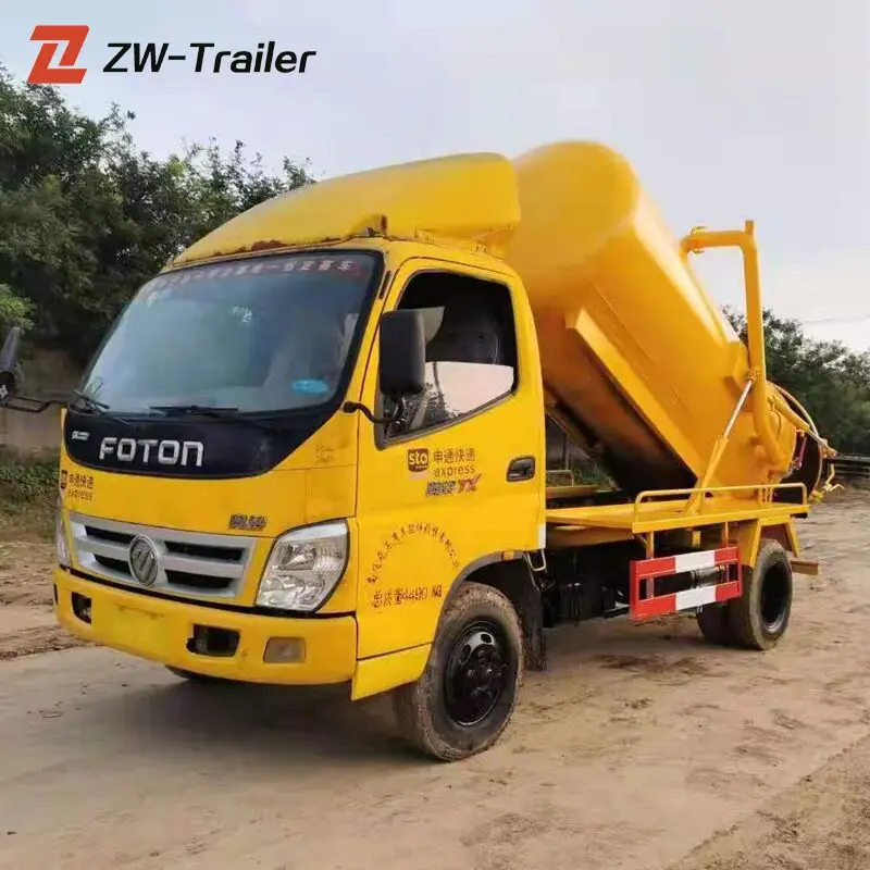 Second hand Sinotruk 4x2 Used Howo 8cbm 10cbm 12cbm vacuum sewage suction tanker truck