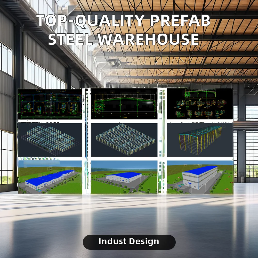 High Quality Industrial Workshop Steel Building Prefab Warehouse with 3-Year Warranty-Direct from Factory