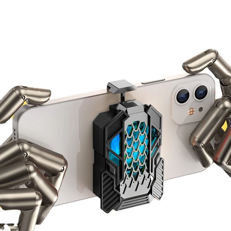 2022 New Design High Quality Phone Cooler Phone Holder Phone Bracket Wholesale Black White Packing