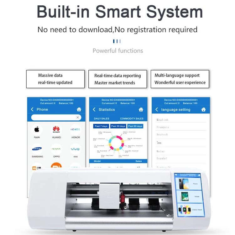 Wholesale phone back sticker cutter hydrogel screen protector film cutting machine