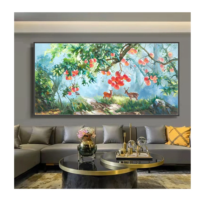 Custom Size Painting Home Decoration Bird Canvas Oil Painting Animal Paintings For Living Room Wall