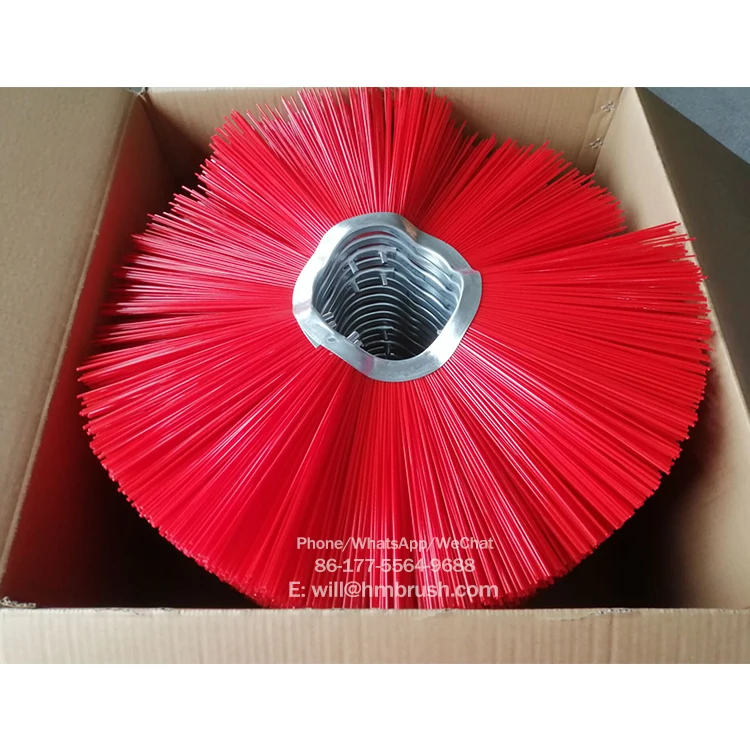 Wavy Sweeper Broom Snow Wafer Brush For Bobcat Machine