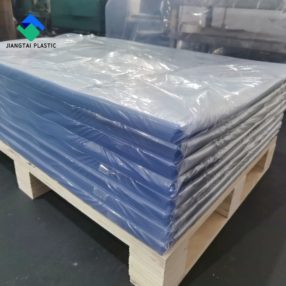 Jiangtai Plastic low price 0.1-15mm printing material plastic rigid sheet pvc plastic sheet