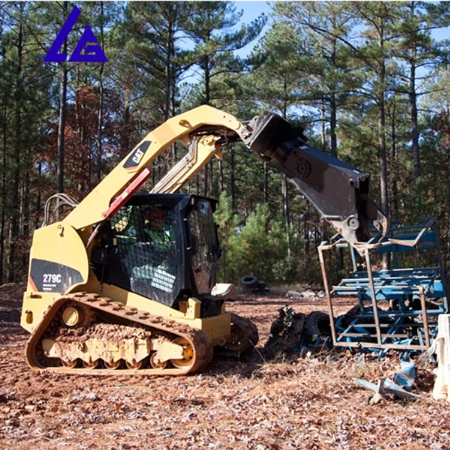 Skid steer loader attachment hydraulic scrap metal shear car shear tire shear for recycling yard