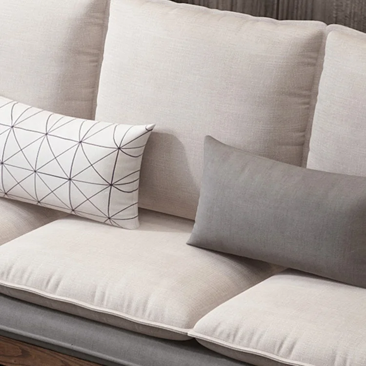 
High quality modern wood fabric sofa living room furniture set wooden soft single love seat 3 seaters sofa design made in China 