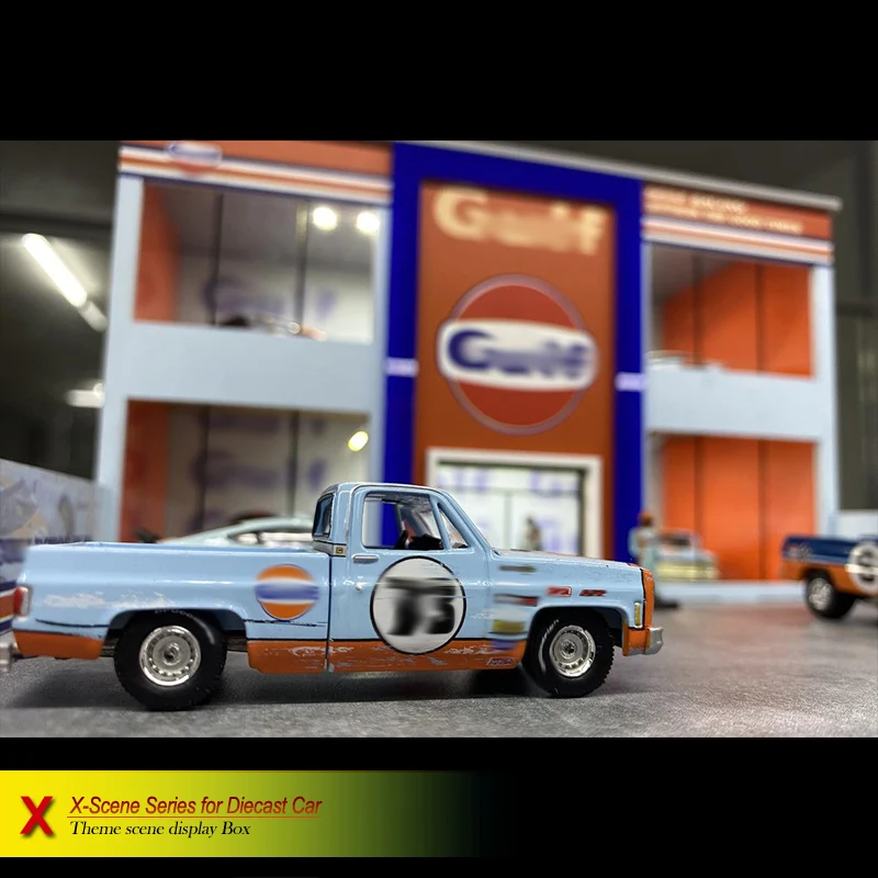 1:18 3 Parking Garage Alloy Car Model Acrylic Display Box Of Underground Parking Garage Simulation Alloy Car Model