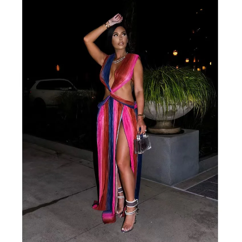 New Design Fashion Casual Stock ready for ship Women Summer Dresses