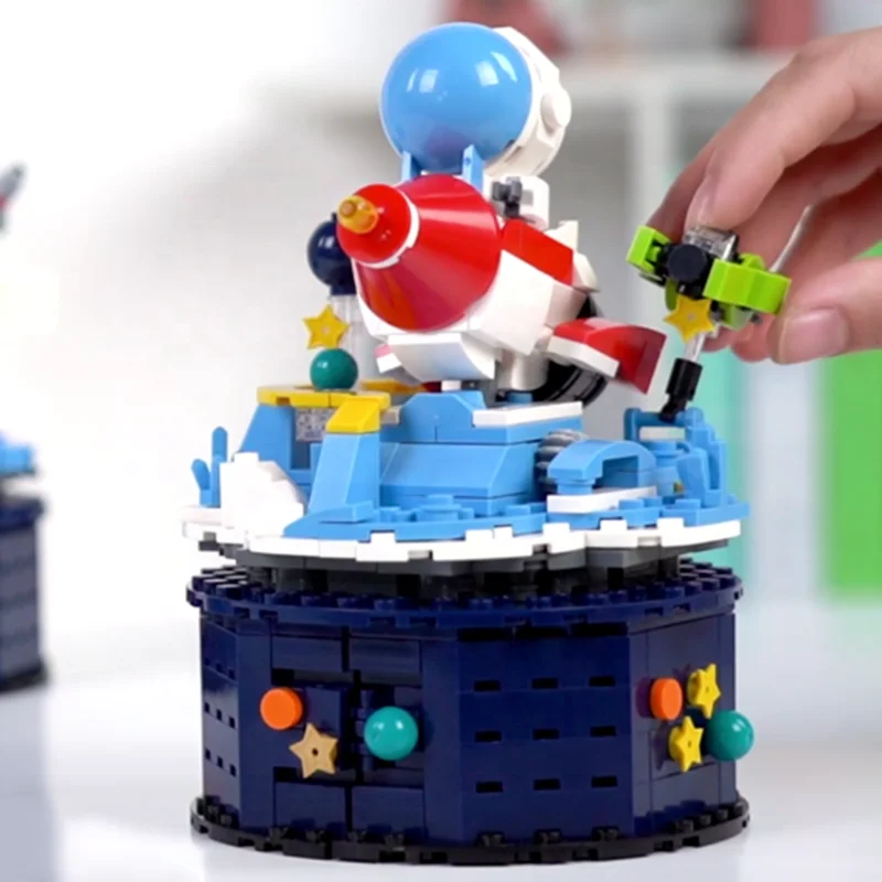 Astronaut Toy DIY Crystal Ball Music Boxes With Light