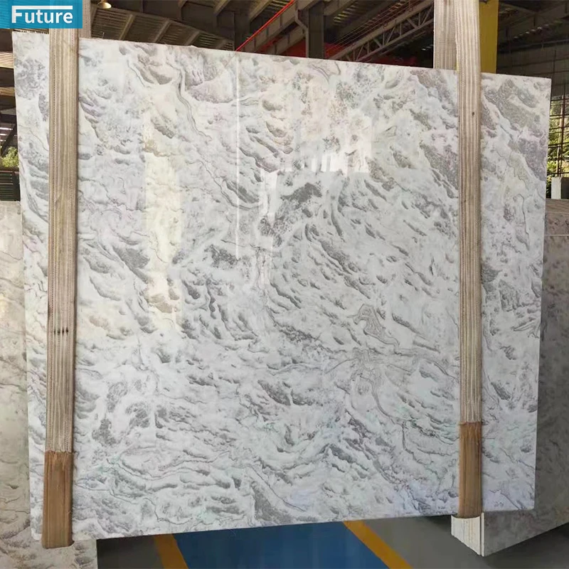 Wholesale White Marble Slab Tiles Carrara Marble Sintered Stone Slab For Floor and Bathroom